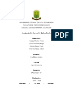 Informe de Incubacion de Huevos