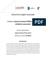 Practica 5: Copia de Memoria ROM A Memoria RAM Con Exhibición Secuencial