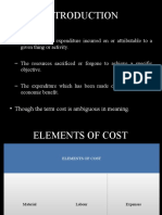 Elements of Cost