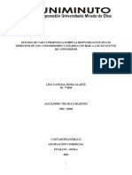 Estudio de Caso y Propuesta de Los Derechos de Consumidores