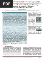 Gamification As An Instructional Strategy in Motivating and Improving The Academic Performance of Students in Practical Research 2