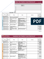 General Lab Inspection Checklist 2016