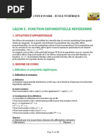 TA-Maths-05 Fonction Exponnentielle D200501