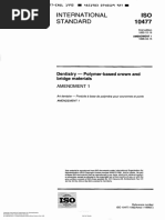 International Standard 10477: Dentistry Polymer-Based Crown and Bridge Materials