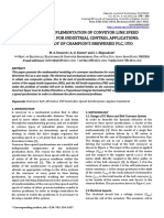 Design and Implementation of Conveyor Line Speed Synchroniser For Industrial Control Applications: A Case Study of Champion'S Breweries PLC, Uyo