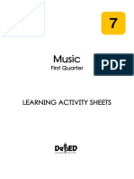 Music: Learning Activity Sheets