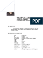 Crestine Resume With Picture