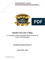 Kibabii University College: Students Fees Policy