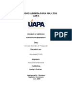 Tarea 1 Presupuesto Empresarial Lista