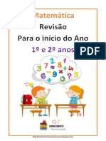 Atividade de Revisão Matemática 1º e 2º Anos