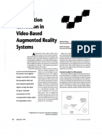 Dynamic Registration Correction in Augmented Reality Systems (Bajura)