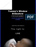 Tommy's Window Slideshow: Click To Advance Slides