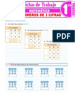 Restas de Números de 3 Cifras para Primer Grado de Primaria