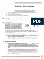 Teacher Guide: Bohr Model of Hydrogen: Learning Objectives