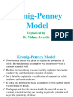 Kronig-Penney Model: Explained by Dr. Vishnu Awasthi