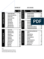 Product's Nme Product's Nme: Maximum Retail Price List