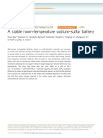 A Stable Room-Temperature Sodium-Sulfur Battery: Article