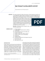 Characterization of Fatigue Damage For Paving Asphaltic Materials