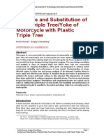 Analysis and Substitution of Metal Triple Tree/Yoke of Motorcycle With Plastic Triple Tree