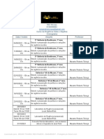 Curso de Regência Clara e Objetiva Cronograma Data / Horário Assunto Professor