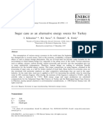 Sugar Cane As An Alternative Energy Source For Turkey: I. Kilicaslan, H.I. Sarac, E. Oèzdem - Çâr, K. Erm - Çâs°