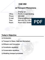 Lecture 1 - Transport Phenomena