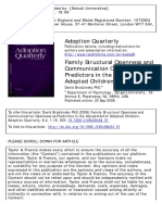 Brodzinsky (2006) Family Structural Openess As Predictor of Adjustment