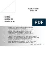 SAFETY MANUAL Taurus Alpatec Babel, Babel RC (Ver II), Babel RCH