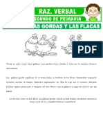 Lectura Sobre Las Gallinas Gordas y Las Flacas para Segundo de Primaria