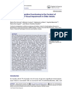 Evaluation of Cognitive Functioning in The Context of Rehab For Visual Impairment in Older Adults