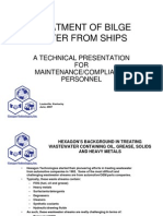 Treatment of Bilge Water From Ships Water From Ships