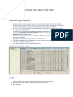 16 Fields in Pricing Procedure and Their Description