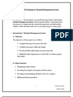 Practical No.1: SPMP Document of "Hospital Management System"