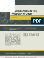 Mathematics in The Modern World