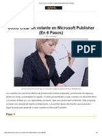 Cómo Crear Un Volante en Microsoft Publisher (En 6 Pasos)