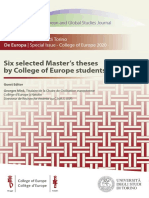 Six Selected Master's Theses by College of Europe Students