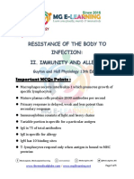 Chapter 35 Resistance of The Body To Infection II. I