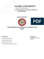 Transmission Line Design For 200 MW For 160Km