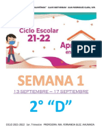 2° Grado de Telesecundaria Semana 1