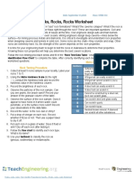 Rocks, Rocks, Rocks Worksheet: Mohs Hardness Scale Rock Testing Procedure