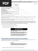 Presión Del Embrague Del Control Hidráulico de La Transmisión - Prueba