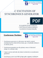 Static Excitation of Synchronous Generator: - BY R.RAMESH BABU (10MQ10) Rajesh Kumar (10Mq38)