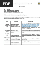 Circular #081 - Actividades de Cierre Año Escolar 2020