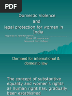 Domestic Violence and Legal Protection For Women in India