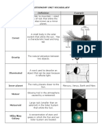 Astronomy Vocabulary Key