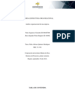 Analisis Estructura Organizacional Unificada.