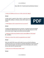 In Text Questions: NCERT Solutions For Class 10th: CH 7 Control and Coordination Science