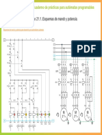 Gráfico 21.1. Esquemas de Mando y Potencia.: Cuaderno de Prácticas para Autómatas Programables