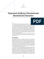 Taxonomic Evidence: Structural and Biochemical Characters: Morphology