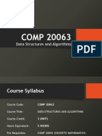 COMP 20063: Data Structures and Algorithms